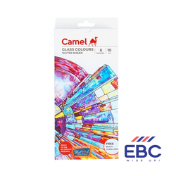 CAMEL GLASS COLOURS WATER BASED 6  SHADES 10ML